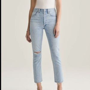 NWT Agolde Riley Shatter 27